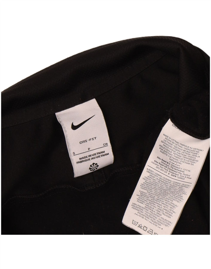 Nike Dri Fit majica s izrezom s patentnim zatvaračem i gornji dio male crne trenirke
