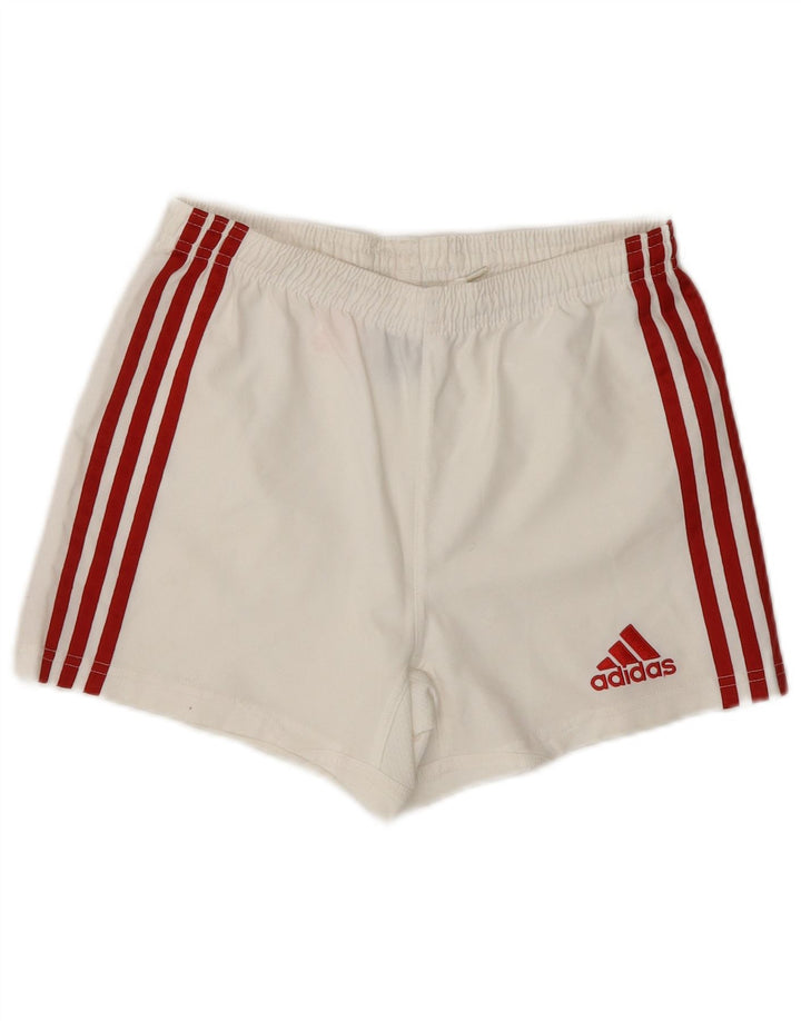 Sportske kratke hlače Adidas Climacool za dječake 9-10 godina, bijeli poliester
