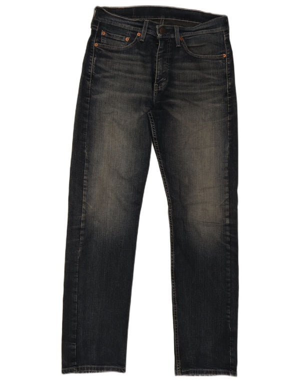 Levi's Mens 505 Regular Fit Straight Jeans W30 L32 tamnoplave