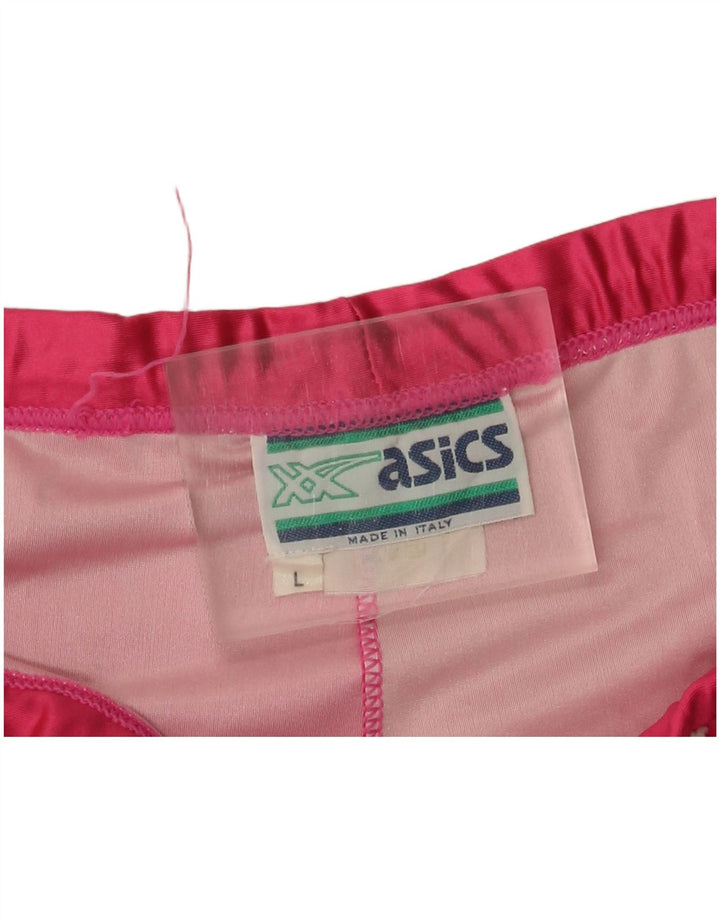 Asics Girls Graphic Leggings 13-14 Years Large Pink Poliester