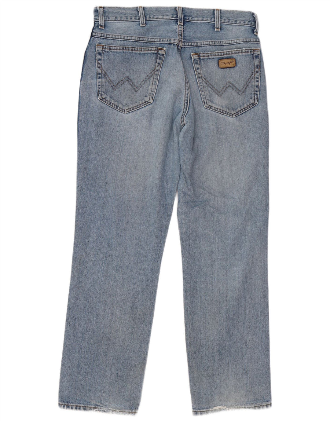 Wrangler muške ravne traperice W33 L30 plavi pamuk