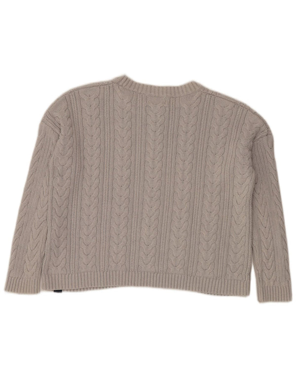 Superdry ženski kratki pulover s okruglim izrezom UK 10 Small Gray
