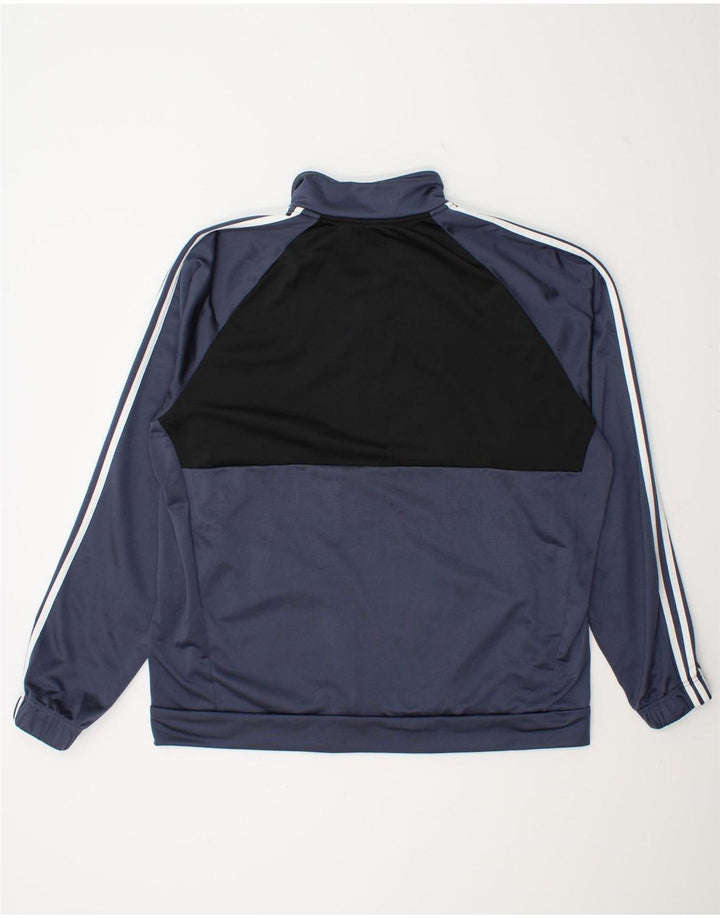 Adidas muška trenirka gornja jakna 2XL tamnoplava poliesterska boja