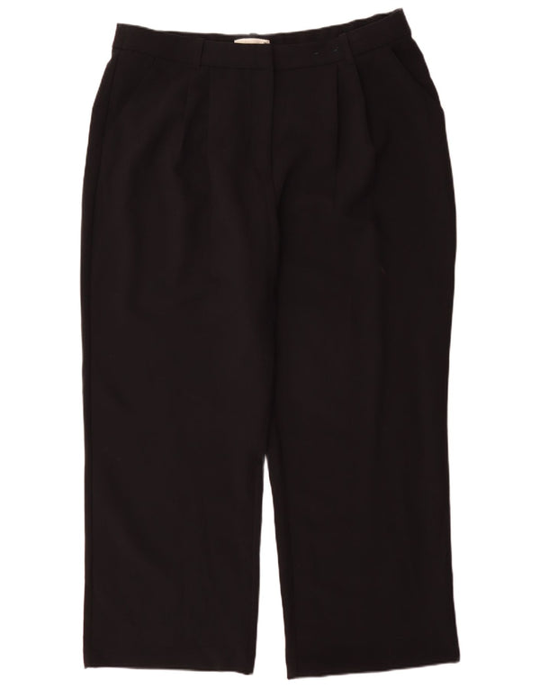 Abercrombie & Fitch ženske chino hlače visokog struka UK 18 XL W34 L30 crne