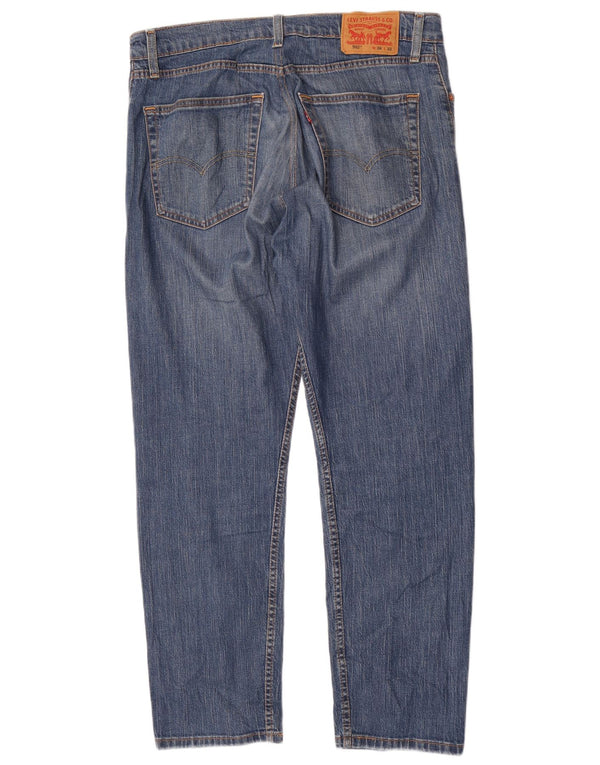 Levi's muške 502 sužene traperice W36 L32 plavi pamuk