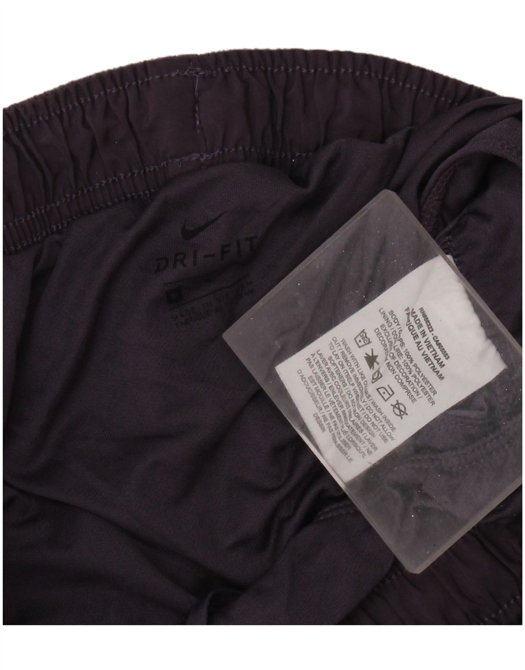 NIKE Ženske Dri Fit Sportske Kratke Hlače UK 14 Srednje Ljubičasti Flecked Poliester