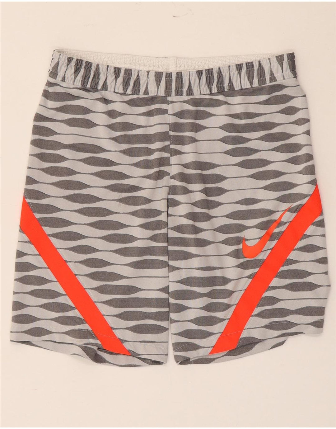 Nike muške Dri Fit Slim Fit Sportske kratke hlače Male sive geometrijske poliesterske hlače