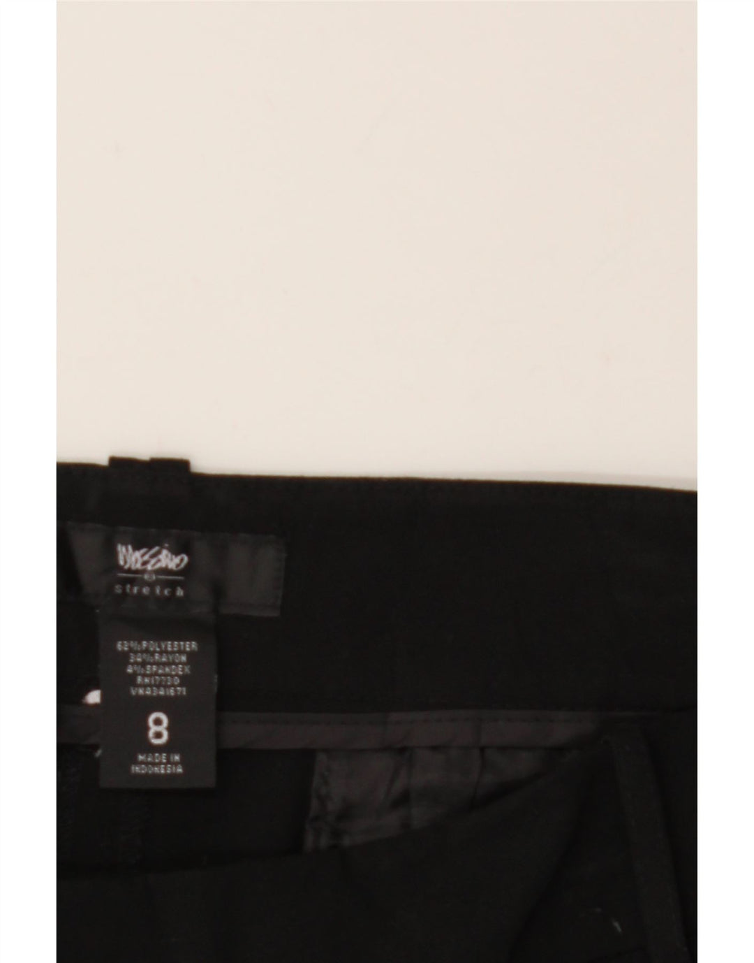 MOSSIMO Womens Straight Capri Trousers US 8 Medium W30 L20 Black Polyester Vintage Mossimo and Second-Hand Mossimo from Messina Hembry 
