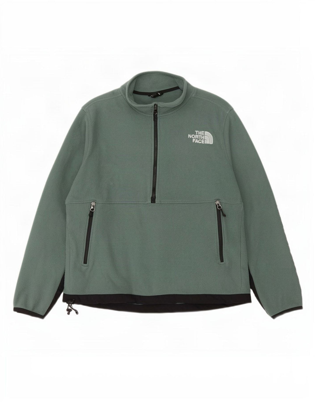 The North Face muški džemper od flisa s patentnim izrezom, veliki zeleni poliester