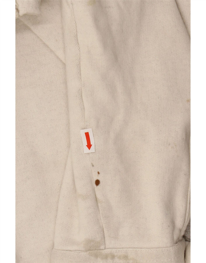 VINTAGE muška grafička bomber jakna UK 44 2XL bež prugasta vunena