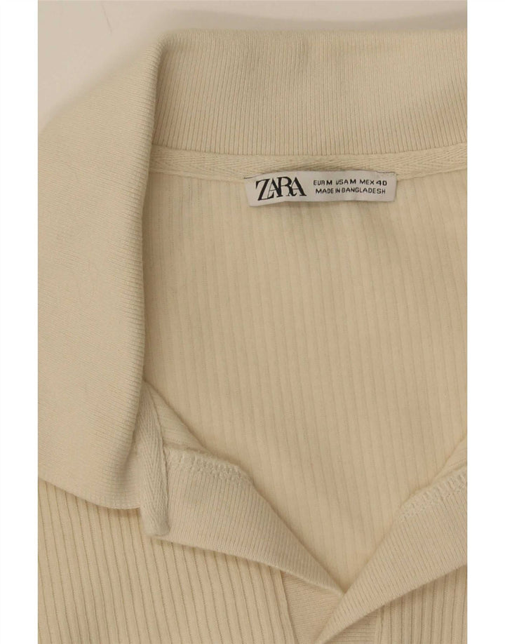 Zara muška polo majica kratkih rukava srednje bež boje