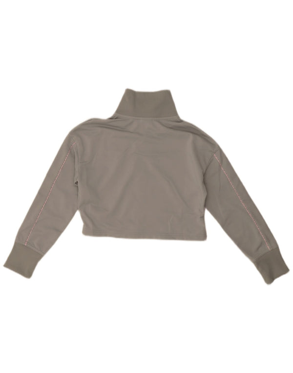 Nike Girls Crop Trenirka Gornja jakna 12-13 godina velika siva poliester