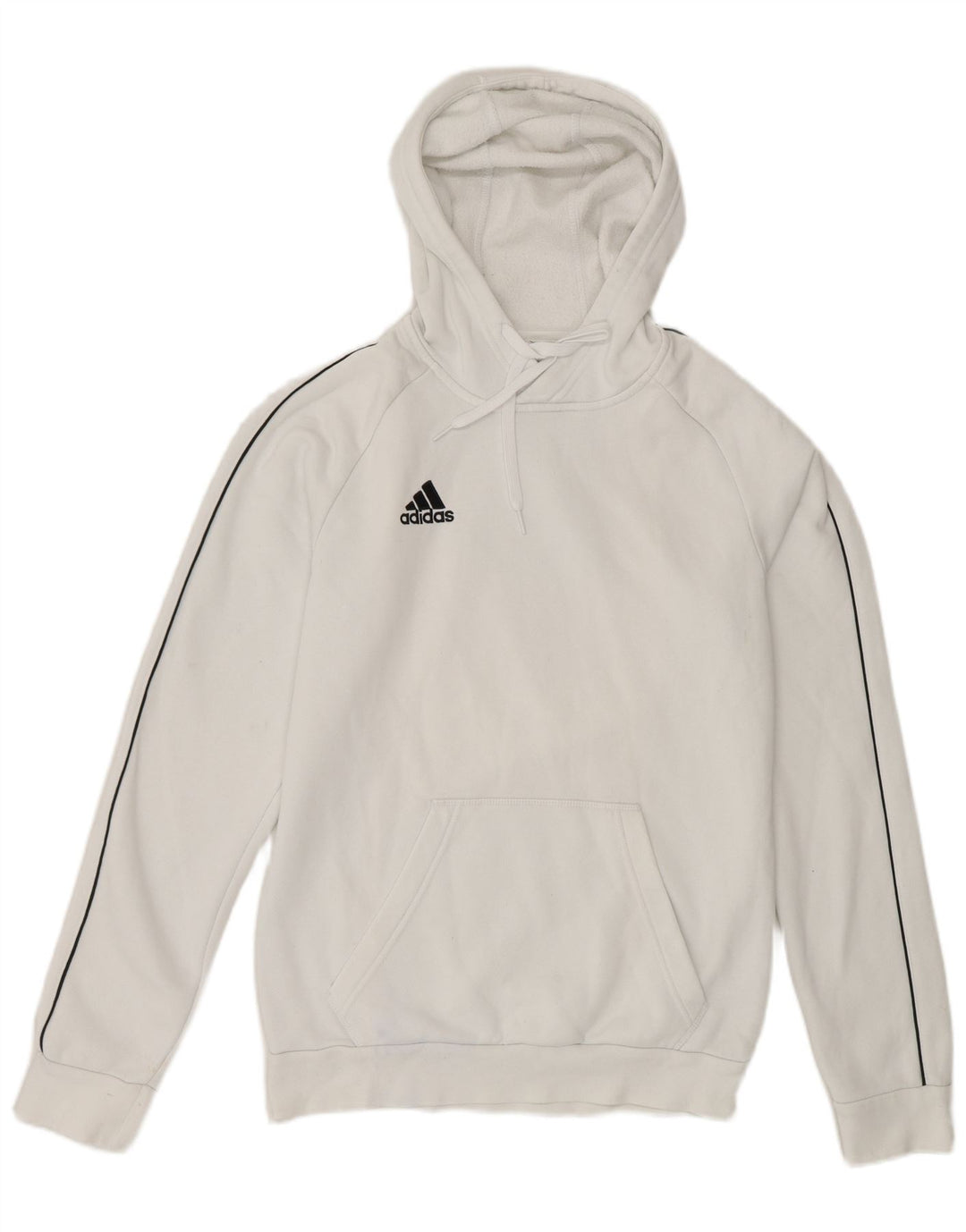 Adidas muška majica s kapuljačom Mala bijela pamučna