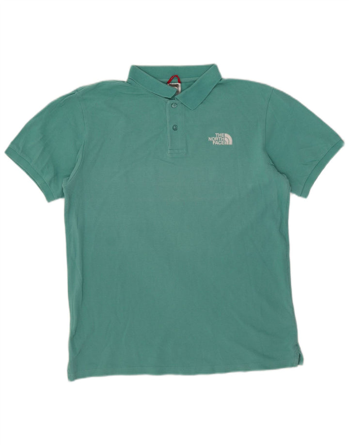 The North Face muška polo majica srednje tirkizne boje od pamuka