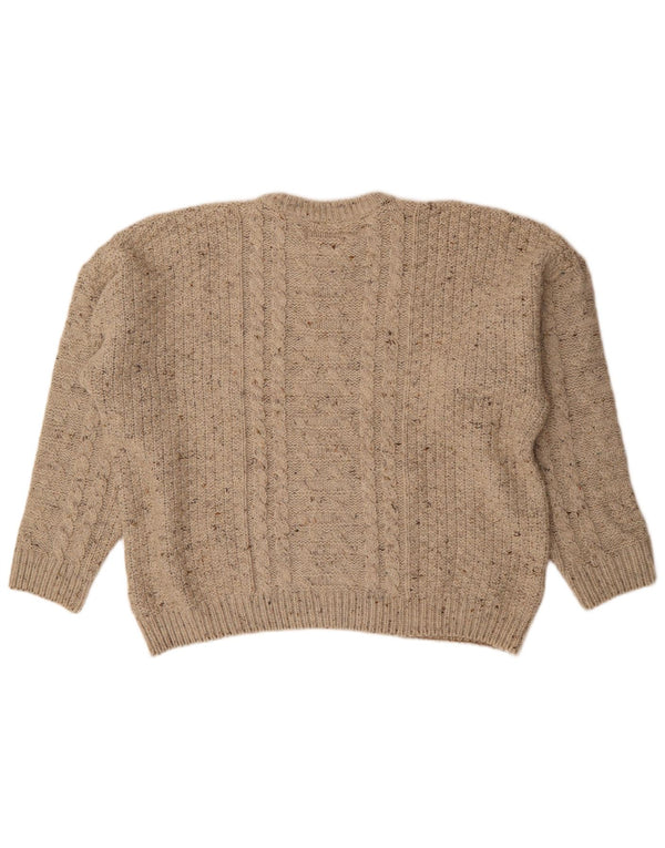 Tenson muški džemper s lađastim izrezom 3XL bež flekasti