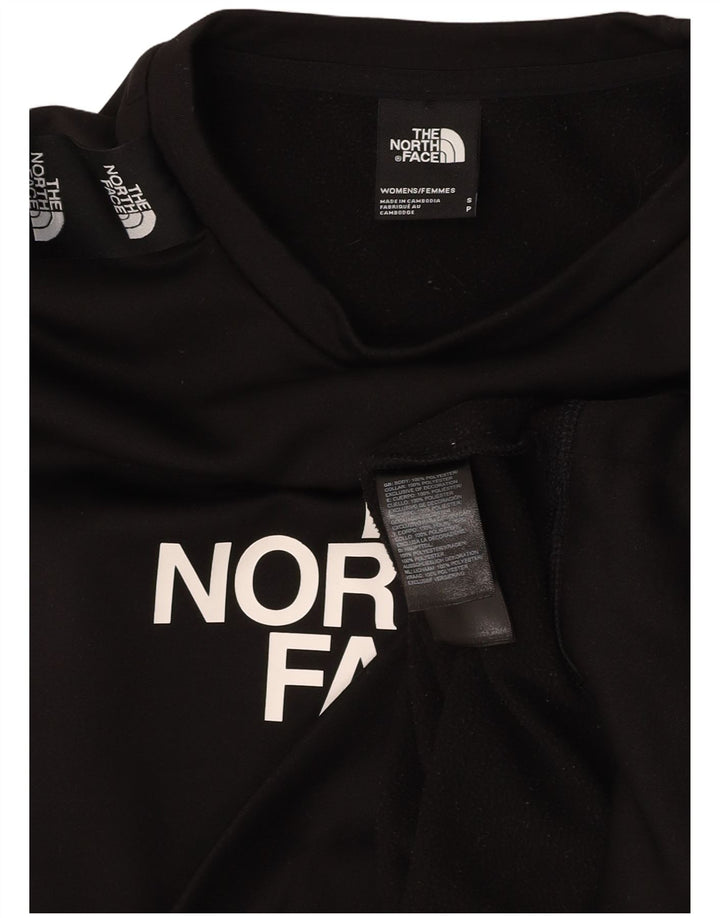 THE NORTH FACE Ženska kratka prekomjerna majica UK 10 Mala crna