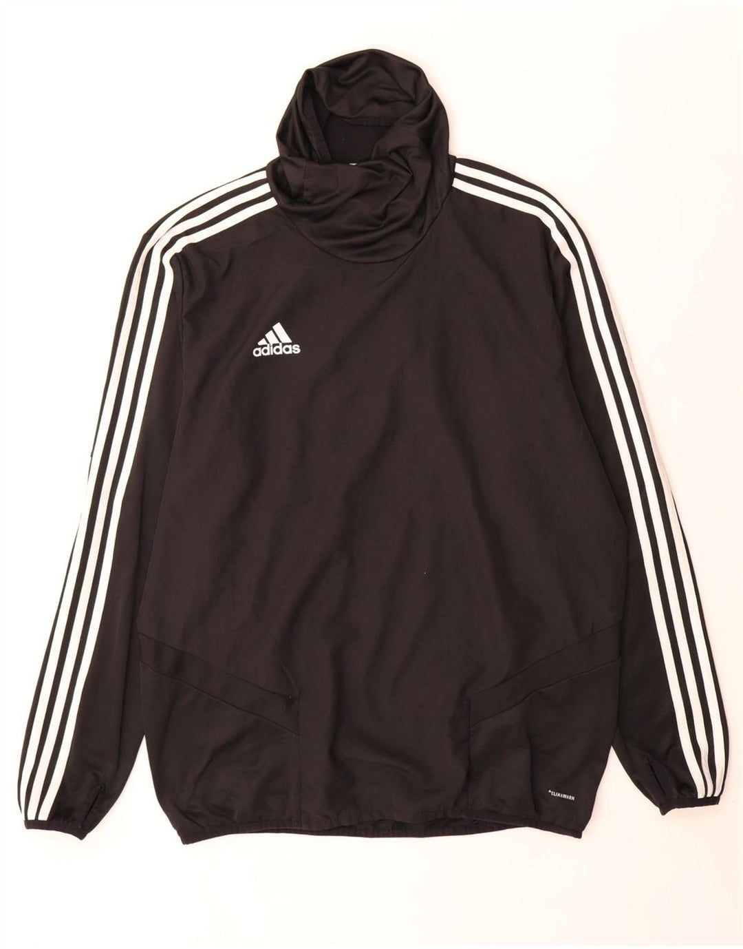 Adidas Climawarm muška majica s dugim rukavima i dugim rukavima, veliki crni poliester
