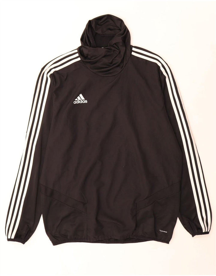 Adidas Climawarm muška majica s dugim rukavima i dugim rukavima, veliki crni poliester