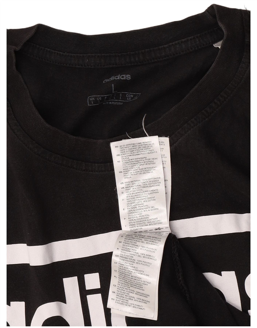 Adidas muška majica s grafičkim motivima, veliki crni pamuk