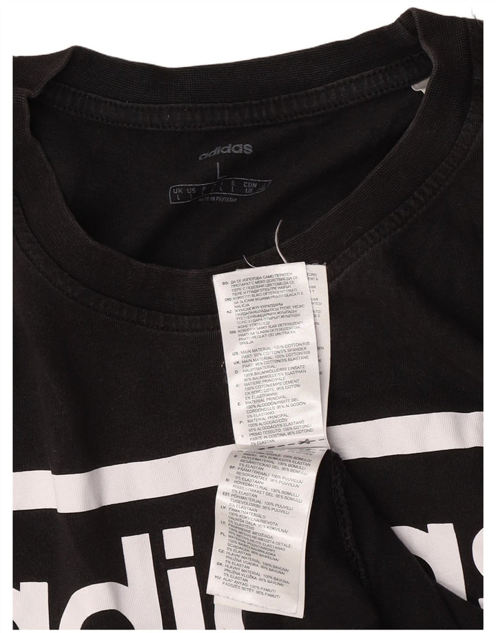 Adidas muška majica s grafičkim motivima, veliki crni pamuk
