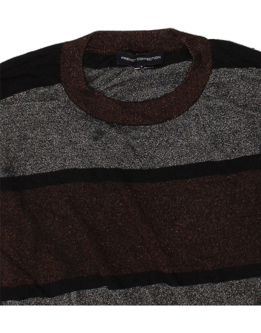 FRENCH CONNECTION Womens Crew Neck Jumper Sweater UK 10 Small Grey Vintage French Connection and Second-Hand French Connection from Messina Hembry 