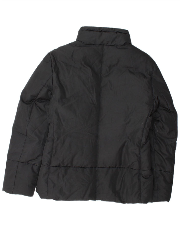 SISLEY Ženska podstavljena jakna UK 14 Srednji crni poliester