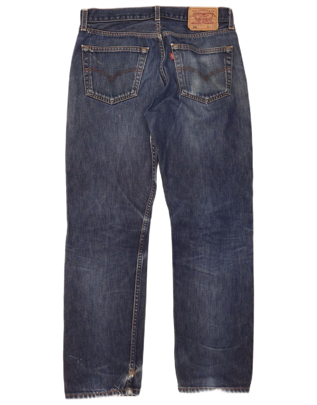 Levi's muške 501 ravne traperice W32 L30 plavi pamuk