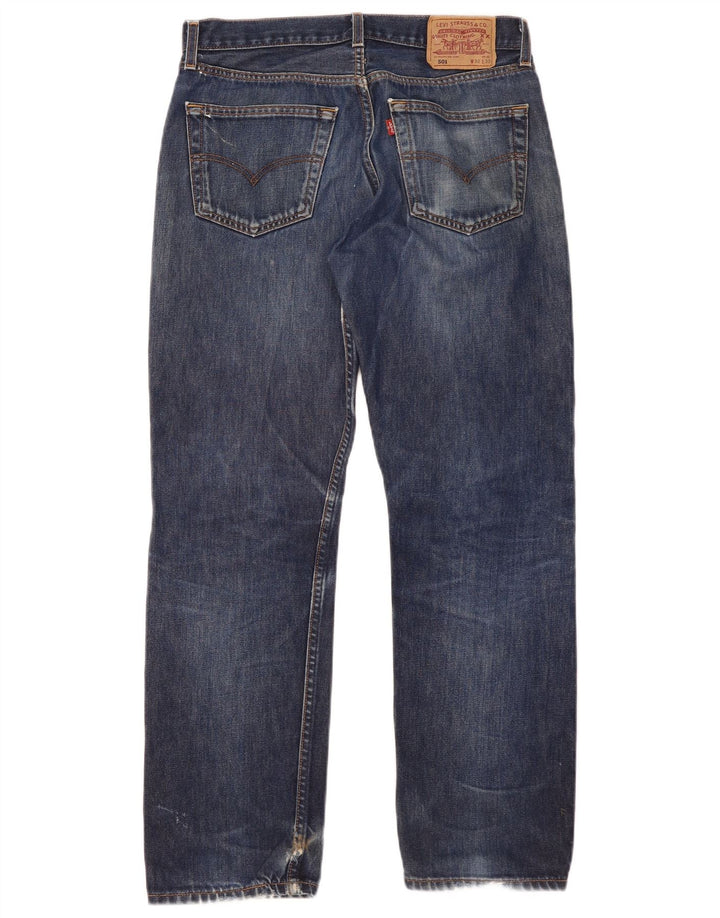 Levi's muške 501 ravne traperice W32 L30 plavi pamuk