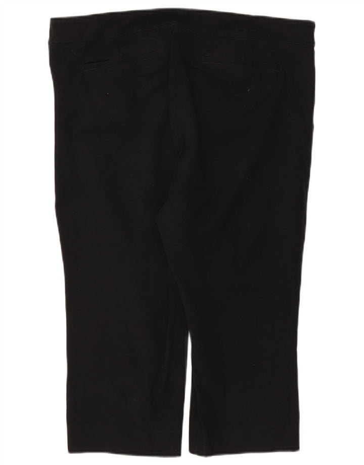 CHAPS Ženske ravne kapri hlače US 16 2XL W38 L19 tamnoplavi pamuk