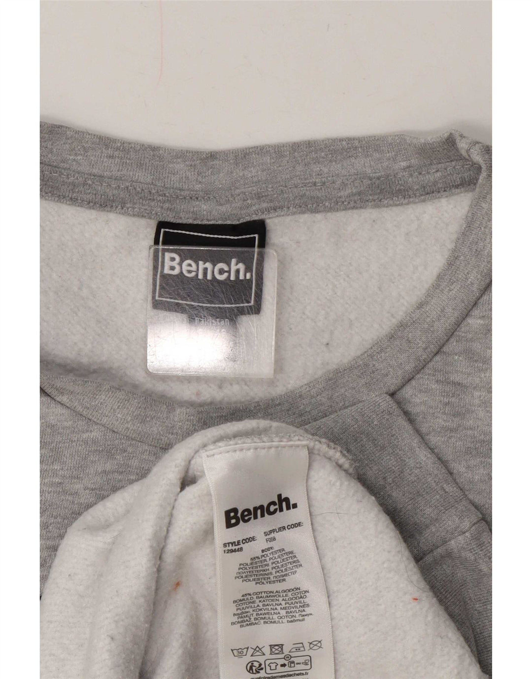 Bench Ženski džemper s grafičkim motivima UK 20 2XL sivi poliester