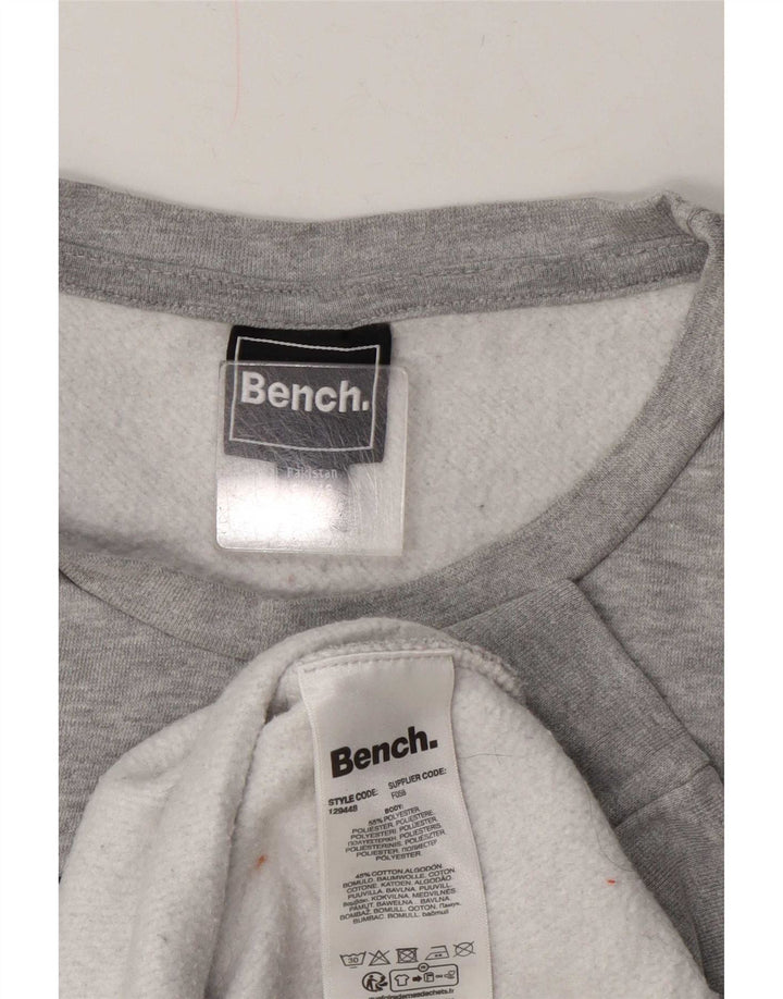 Bench Ženski džemper s grafičkim motivima UK 20 2XL sivi poliester