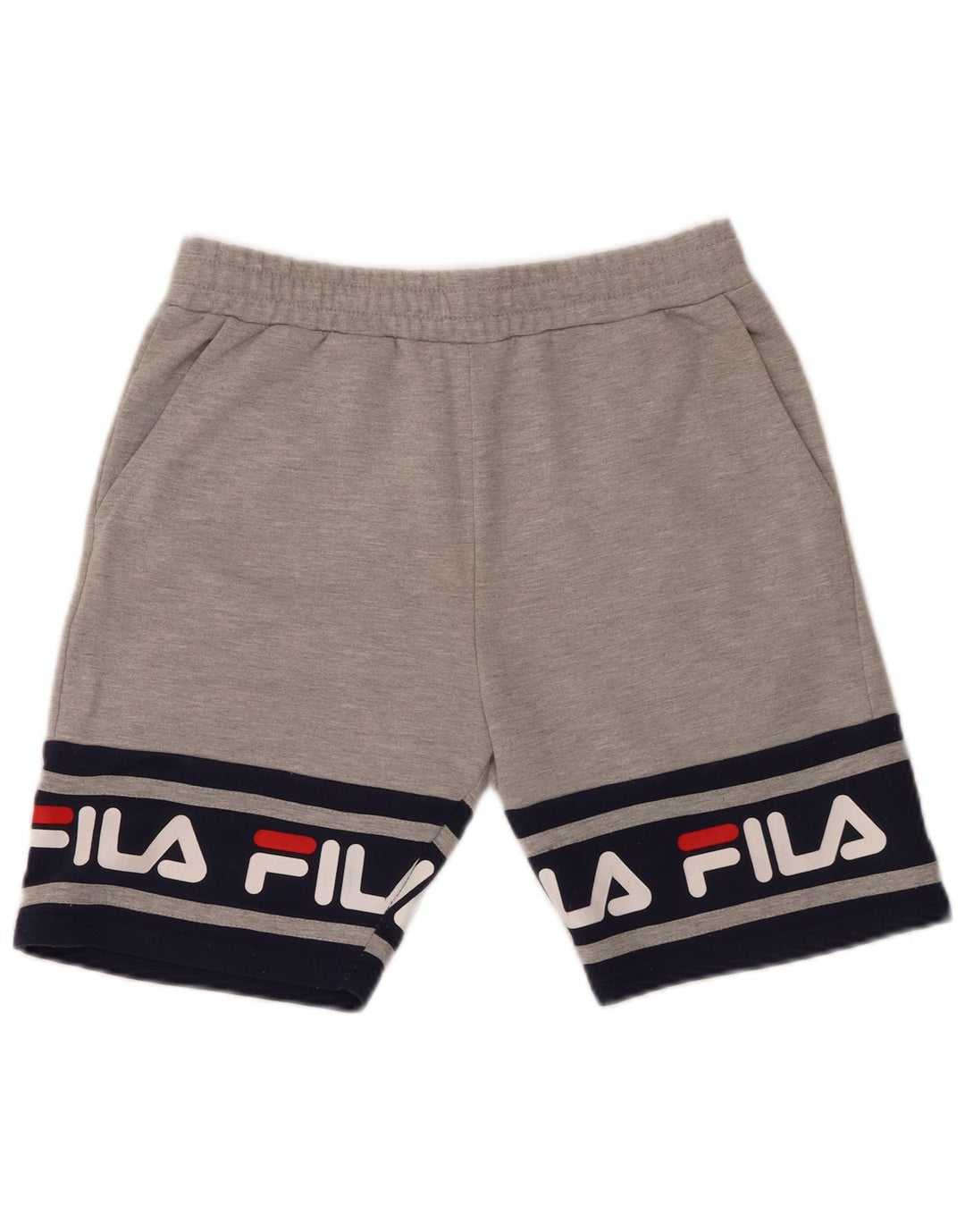 FILA Boys Graphic Sport Shorts 13-14 Years  Grey Colourblock Polyester