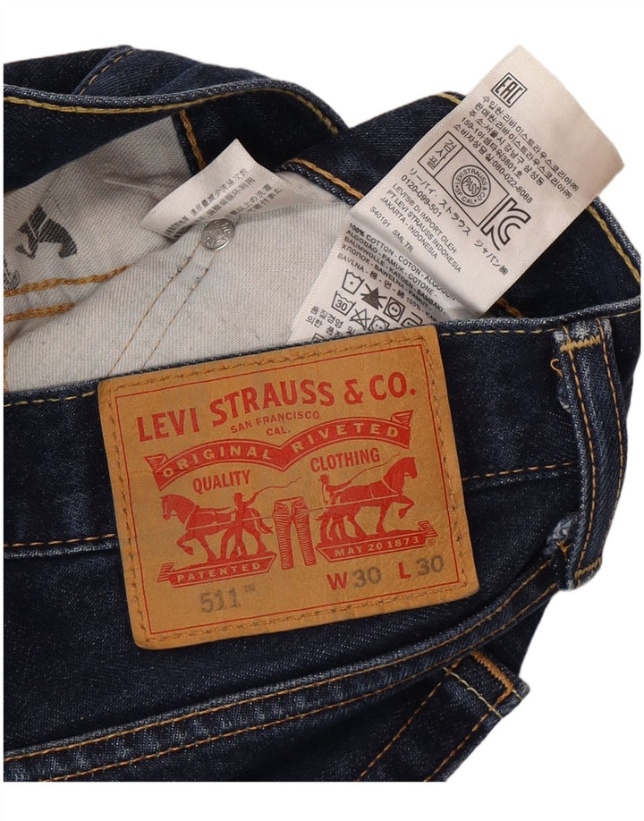Levi's muške 511 uske sužene traperice W30 L27 plavi pamuk