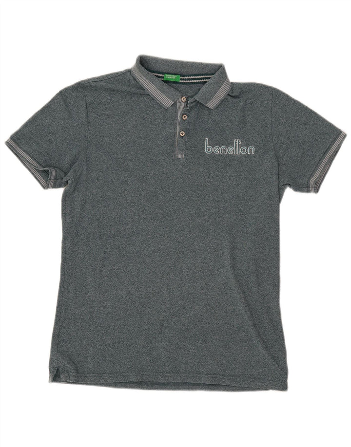 Benetton muška polo majica s grafičkim motivima srednje zelene fleke