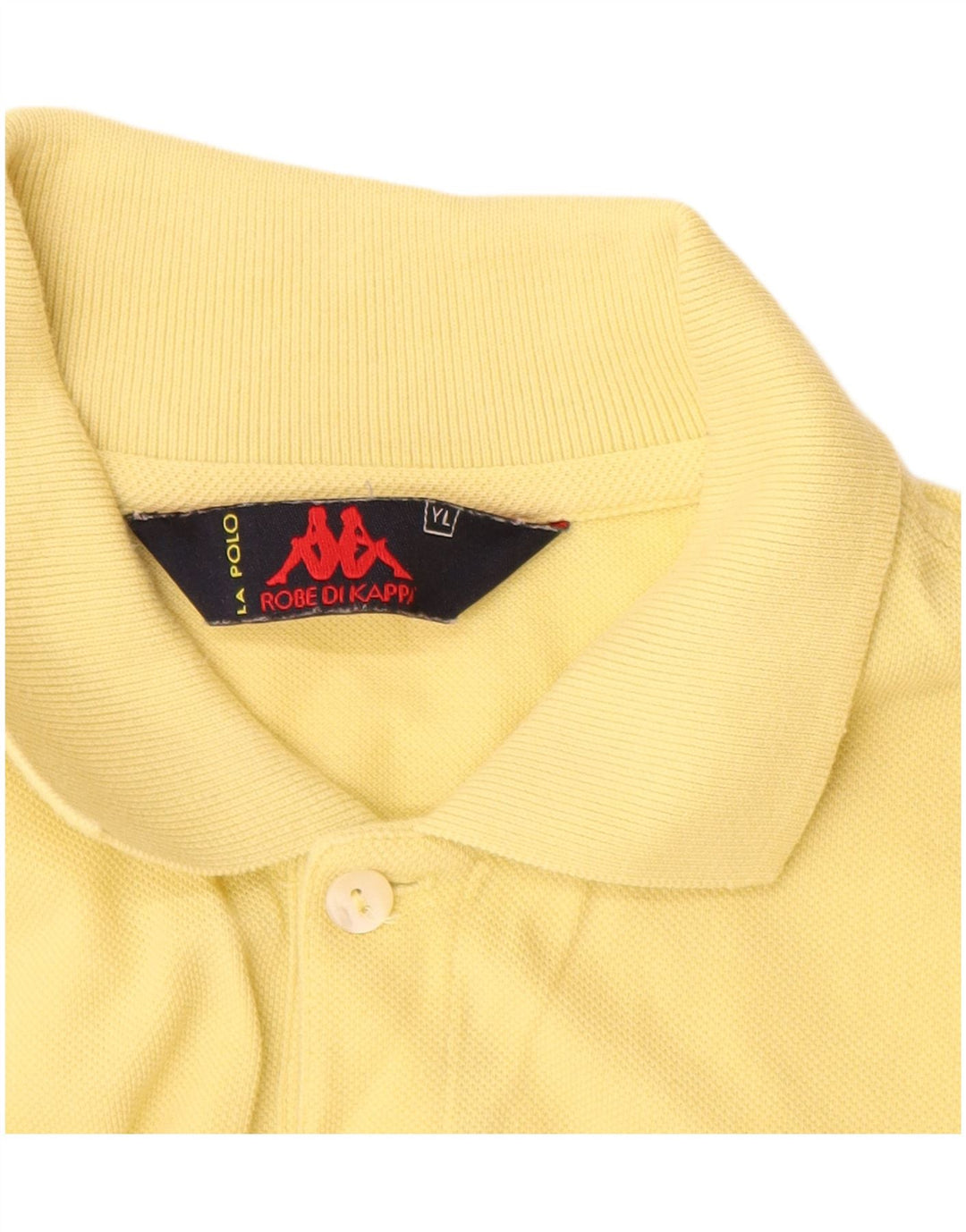 KAPPA polo majica za dječake 13-14 godina, veliki žuti pamuk