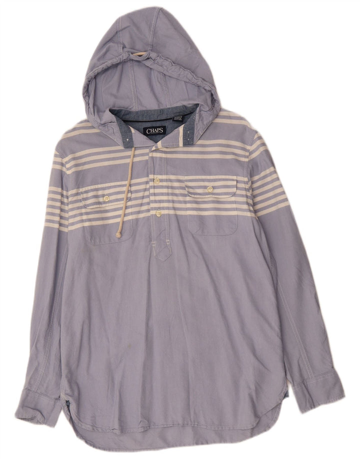 CHAPS Muška majica s kapuljačom, pamuk na srednje plave pruge