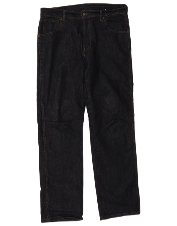 Wrangler muške ravne traperice regularnog kroja W35 L32 tamnoplavi pamuk