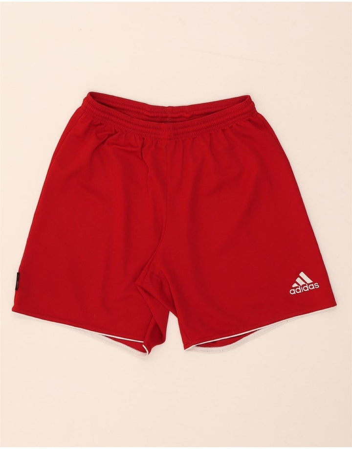 Adidas muške sportske kratke hlače Climalite male crvene boje od poliestera