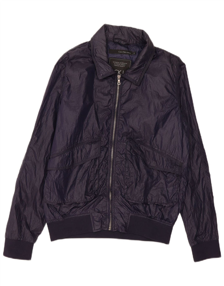 CALVIN KLEIN JEANS Muška bomber jakna UK 38 srednje tamnoplavi najlon