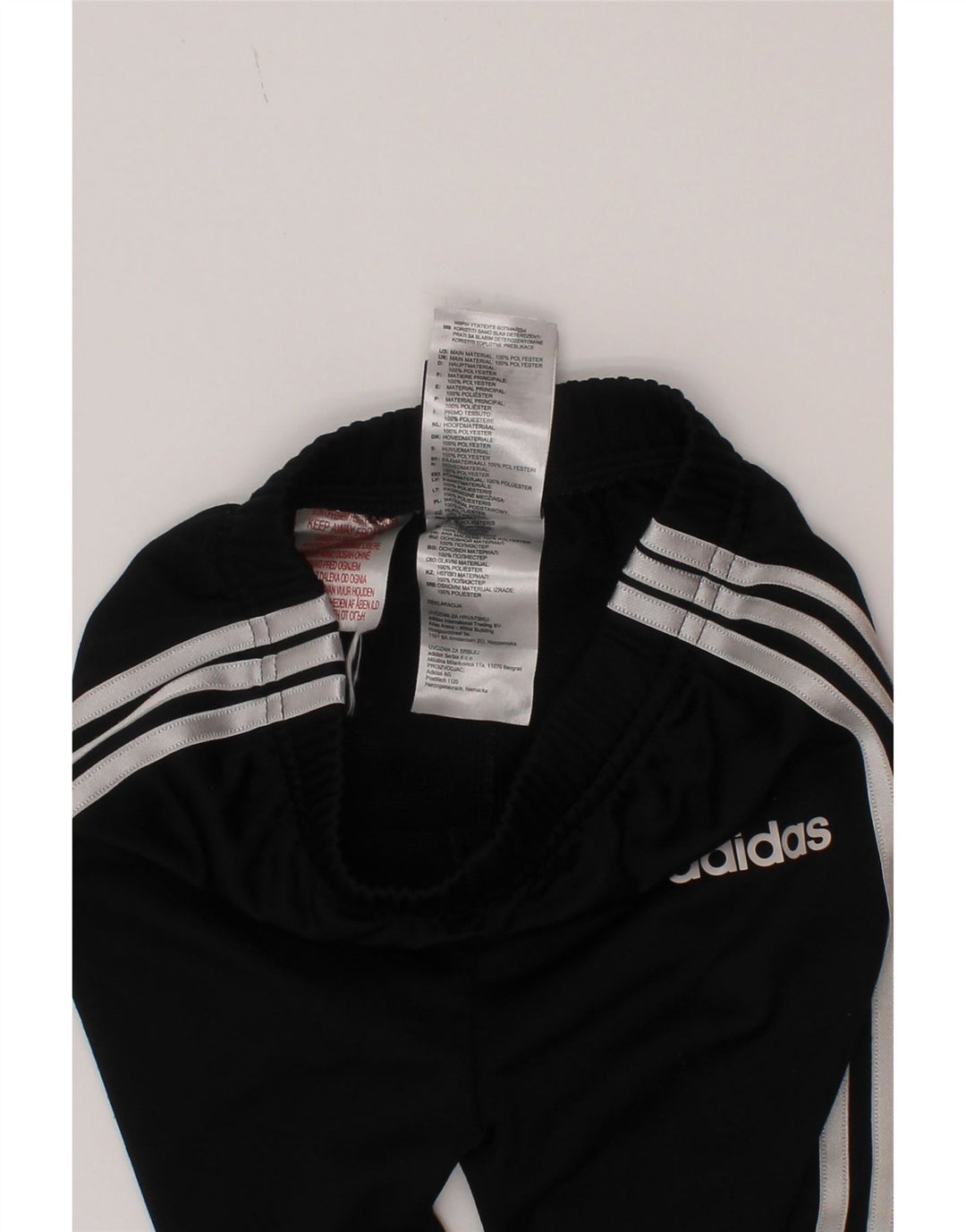 Adidas trenirka za dječake, hlače za trčanje, 2-3 godine, crni poliester