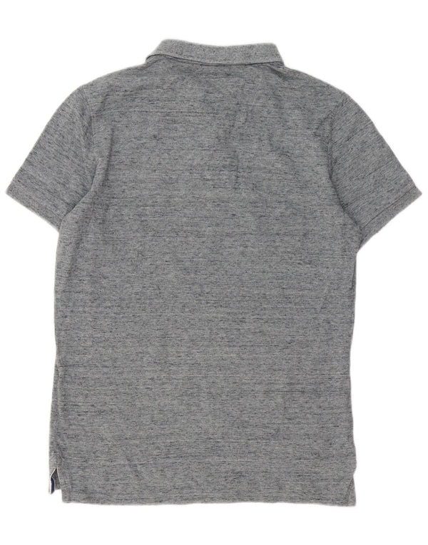 Superdry muška grafička polo majica, srednje sivi flekasti pamuk