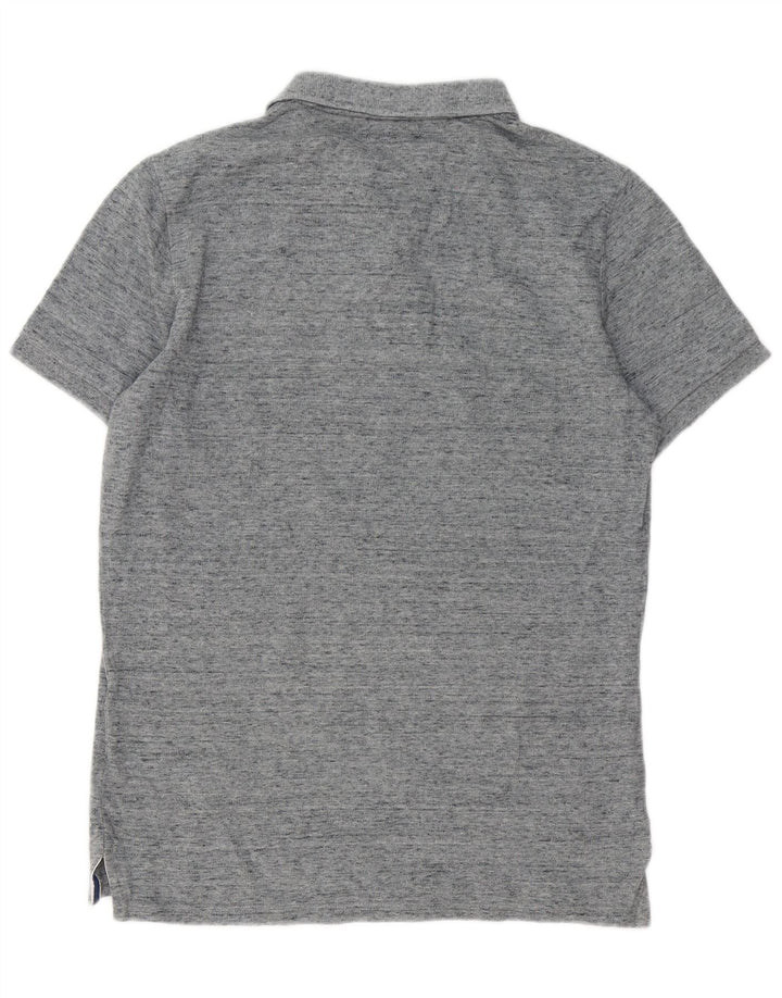 Superdry muška grafička polo majica, srednje sivi flekasti pamuk