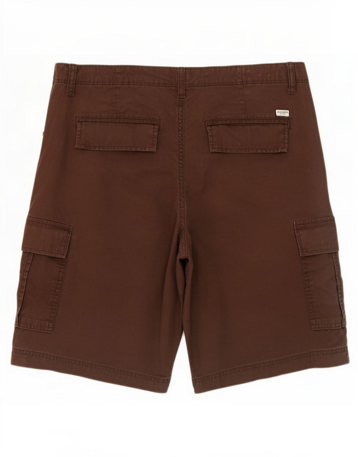 Jack & Jones muške kargo kratke hlače velike W34, smeđi pamuk