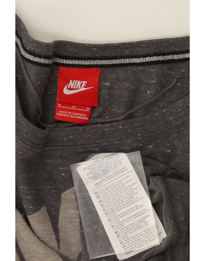 Ženska trenirka Nike Graphic Sweatshirt UK 14 srednje sivi flekasti pamuk