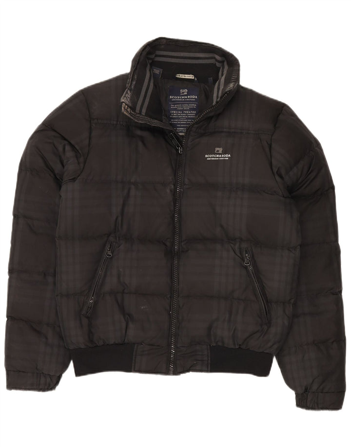 Scotch & Soda muška amsterdam couture podstavljena jakna UK 38 srednje crna karirana