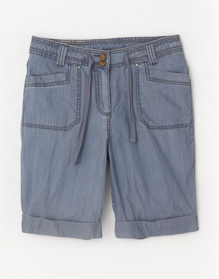 M&Co ženske bermude UK 14 Large W32 plavi pamuk