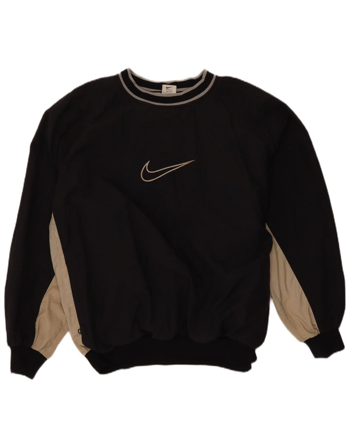 Nike muški džemper s grafičkim motivima, veliki crni poliester u boji