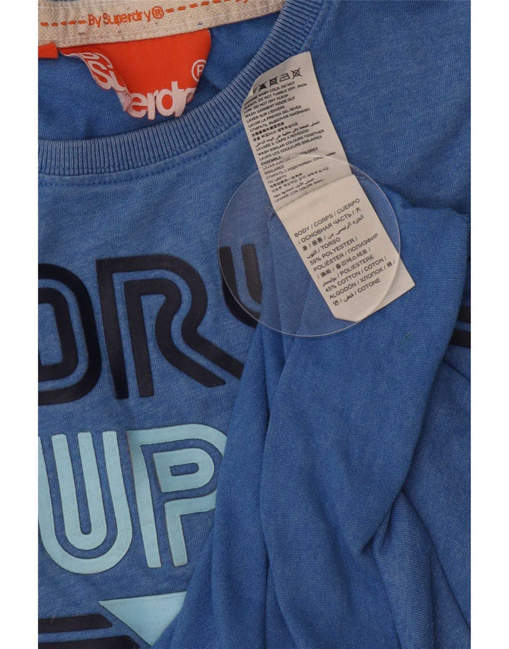 Superdry muška grafička majica kratkih rukava Srednje plavi poliester
