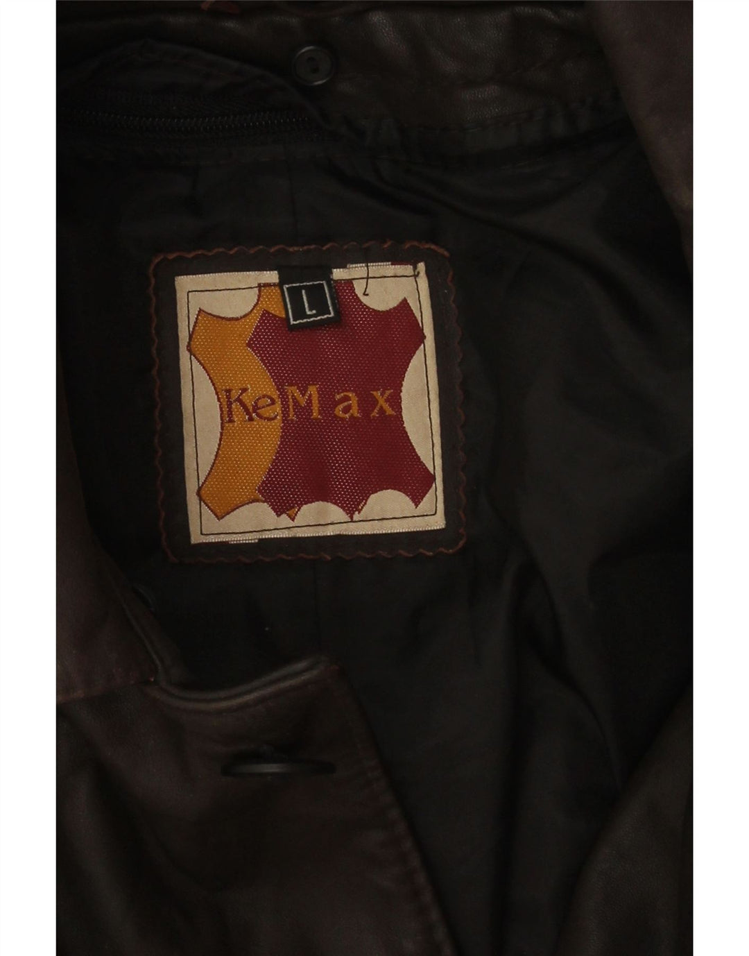 Vintage muška kožna jakna UK 40 velika smeđa koža