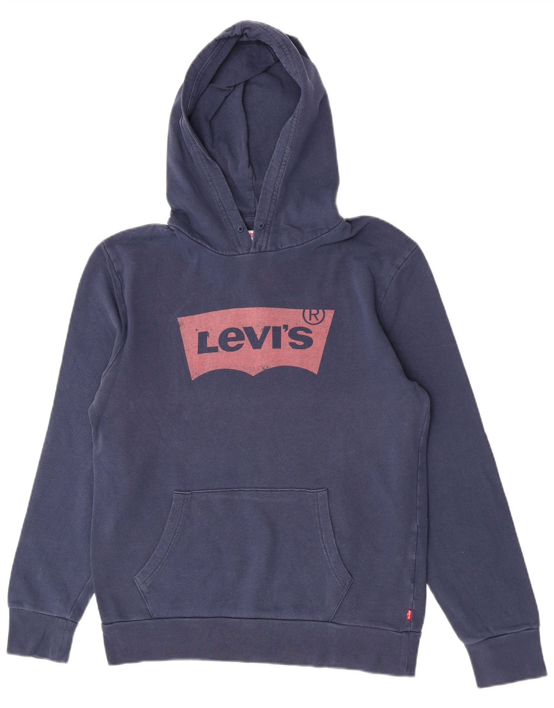 Levi's muška majica s kapuljačom s kapuljačom Srednje tamnoplavi pamuk